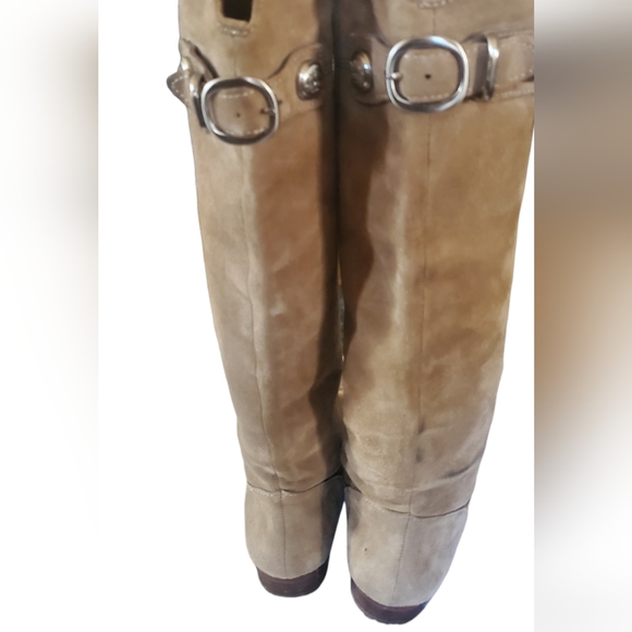 Coach Light Tan Suede Over The Knee Boot size 7 - Picture 5 of 7